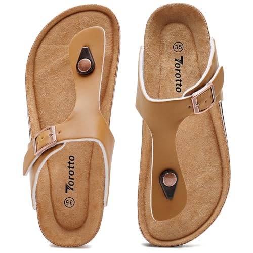 Torotto Boys Girls Flip Flops Comfortable Cork Footbed Thong Sandals with Adjustable Straps(Toddler/Little Kid/Big Kid)2