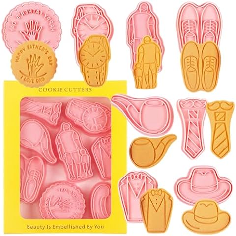 Orapink 8-Piece Father's Day Cookie Cutter Set Cover