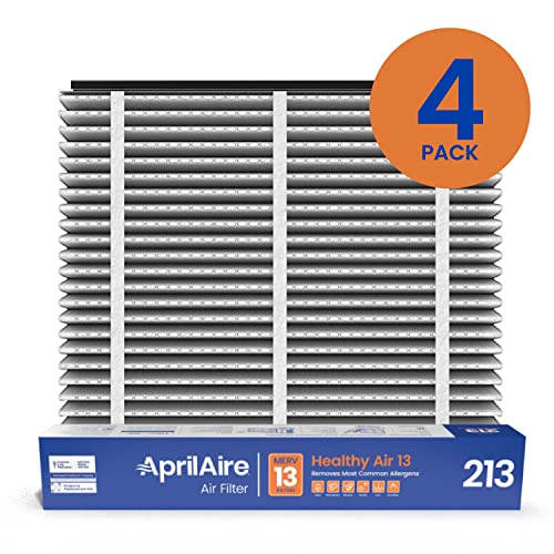 Aprilaire 213 Replacement Filter For Aprilaire Whole House Air Purifiers - Merv 13, Healthy Home Allergy, 20X25X4 Air Filter (Pack Of 4) #TOP1