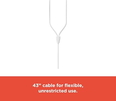 RadioShack USB-C Wired Earphones with Mic 10mm Drivers 3.5 ft Cable White