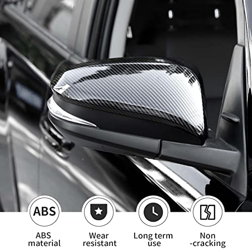 Linskip Driver and Passenger Side Mirror Covers Compatible with 2014-2024 Toyota 4Runner & 2014-2019 Highlander & 2013-2018 RAV4, Mirror Caps for 4Runner Accessories(Black Carbon, Pair) by Linskip - Image 2