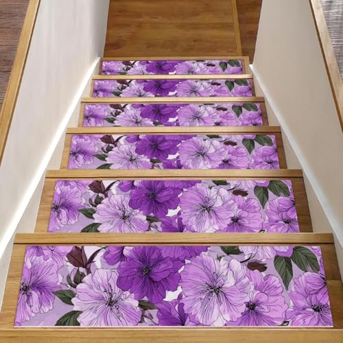 Marches d escalier antidérapantes pour personnes âgées et bois lilas