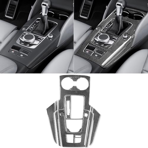 JKYUKU Real Carbon Fiber for Audi Accessories Center Console Gear Shift