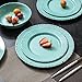 Melamine Dinnerware set,Service for 4(12pcs),Plates and Bowls Set for Outdoor and Indoor Use, Unbreakable, Dishwasher Safe,Blue