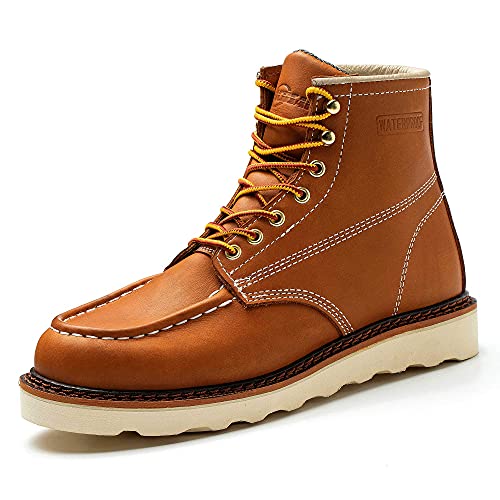 Image of Work Boots for Men - 6 Inch Wedge Soft Toe Mens Work Boots, Waterproof Construction Work Shoes