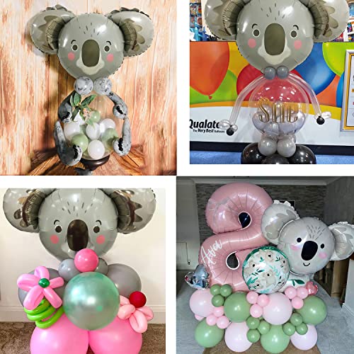 Image of Koala Balloons 2pcs Koala Bear Foil Birthday Balloon Animal Balloon (Brown)