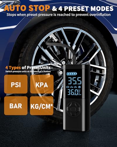 Image of TEMOLA Portable Car Battery Jump Starter with Air Compressor, 12V Power Pack, 150PSI Tire Inflator with LED Light for Cars, Trucks, SUVs Daily and Emergency Needs
