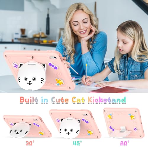Coque iPad 10e génération 10,9" robuste rose pour éviter les écrans brisés