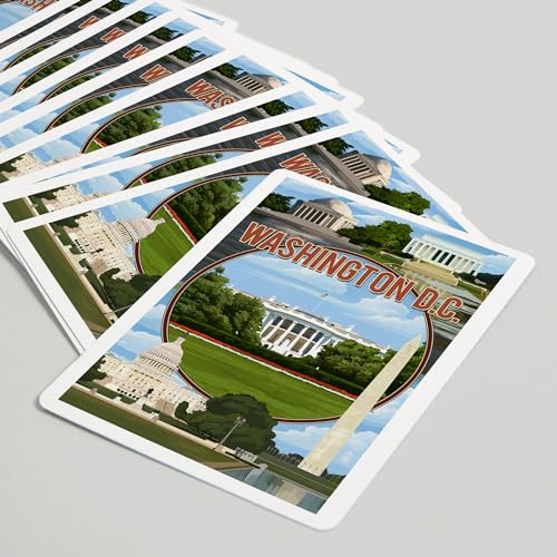Lantern Press Washington DC Naipes Poker 52 Cartas miniatura 5