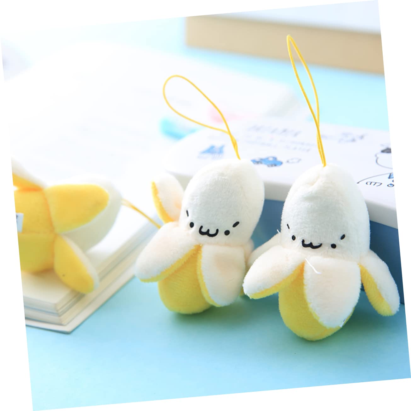 Amazon.co.jp: [BCOATH] 3個 バナナキーホルダー ミニバナナのおもちゃ  