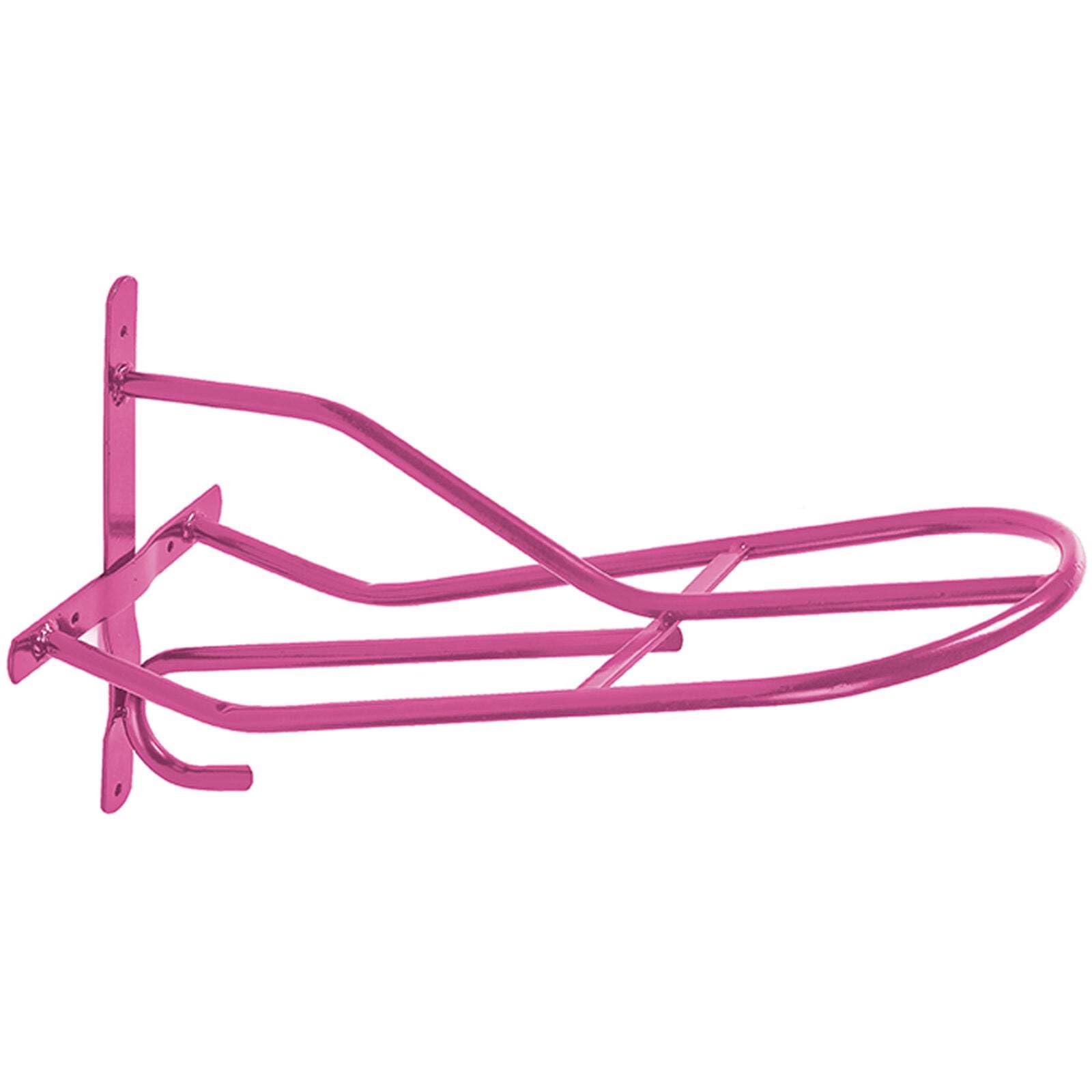 Perry Equestrian No.524 Wall Mounted Standard Saddle Rack, Pink