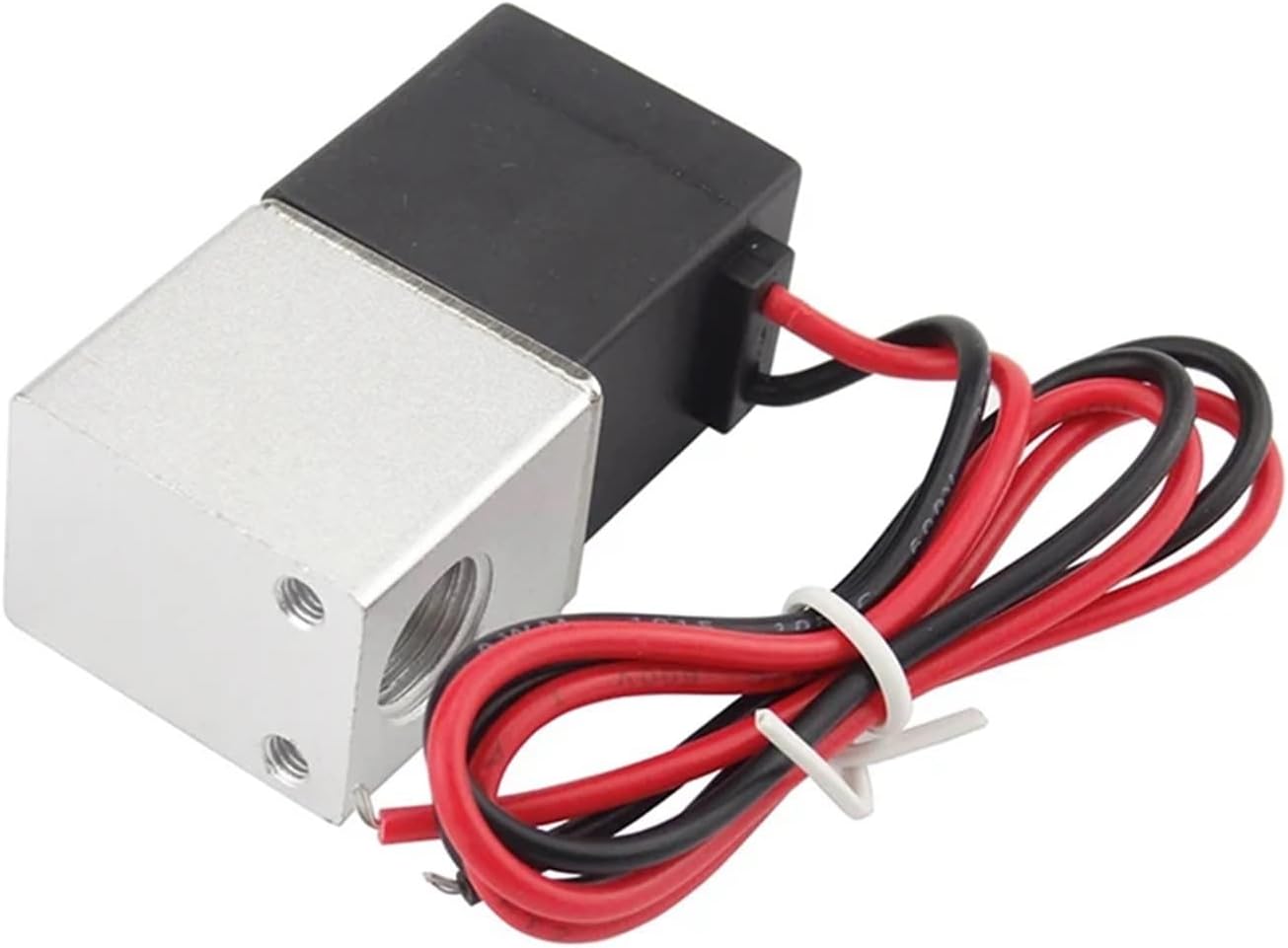 Air Compressor Solenoid Valve 1/4 Normally Closed 12V 24V 110V 220V Voltage for Air Water Oil Pneumatic Aluminum Solenoid Valves(110V AC)