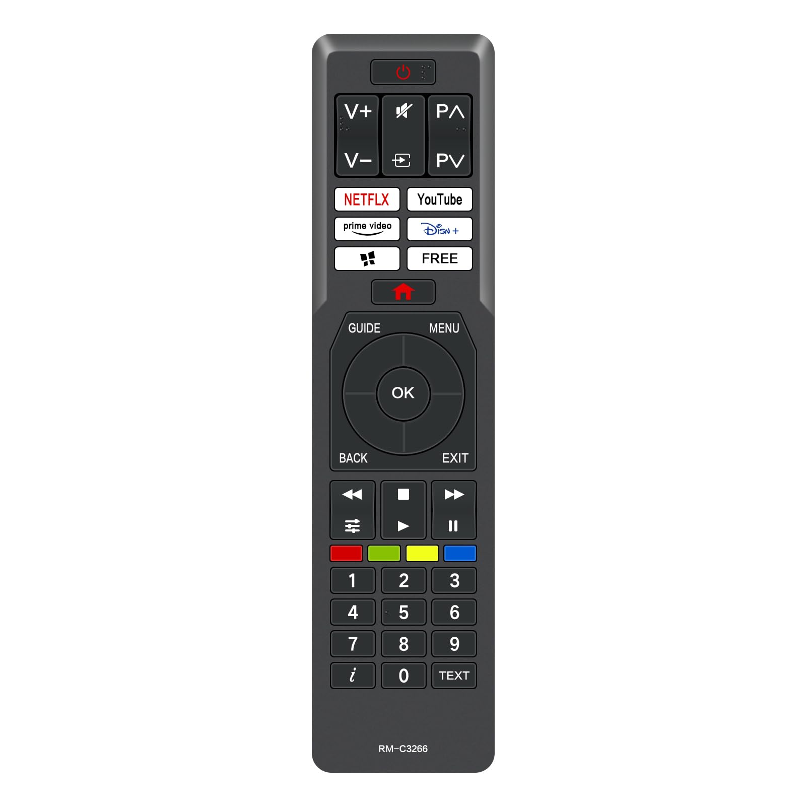 Télécommande compatible JVC RM-C3266 et Hitachi Vestel TV - 7