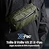 tomtoc 1,5L X-Pac Sacoche Bandouliere avec Protection RFID, Sac Bandoulière Léger et Imperméable pour Hommes et Femmes, Petite Sacoche de Voyage Quotidien, Sac de Poitrine Sling Bag #2