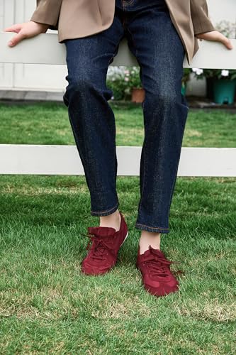 Image of iiimmu Ballet Flats Sneakers for Women Casual Walking Shoes | Elastic Back, Lace-Up & Slip-On, Suitable for Travel & Driving
