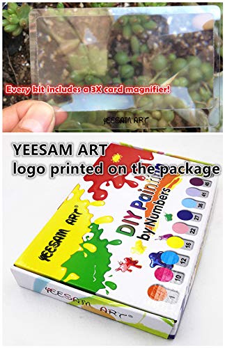 Yeesam Art 3 Pack Paint By Numbers For Adults, Romantic Love Heart Trees, Purple Valentines Day 16X16 Inch X3 Linen Canvas Acrylic Diy Number Painting Kits Wall Art Decor Gifts (Framed) #TOP5