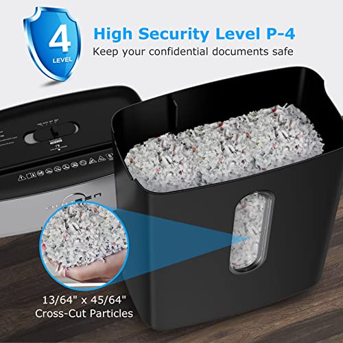 image for BONSEN Shredder for Home Office, 8-Sheet Crosscut Credit Card Shredder