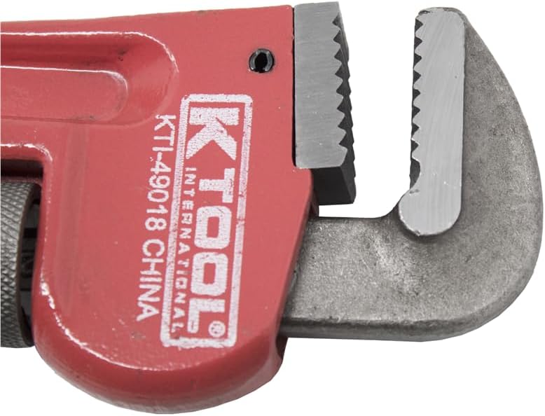 K Tool International 49000 Pipe Wrench Set, Four Piece Kit with 8 10 14 and 18 Inch Sizes, Drop Forged Heavy Duty Steel Jaws, Durable Boxed Storage Case