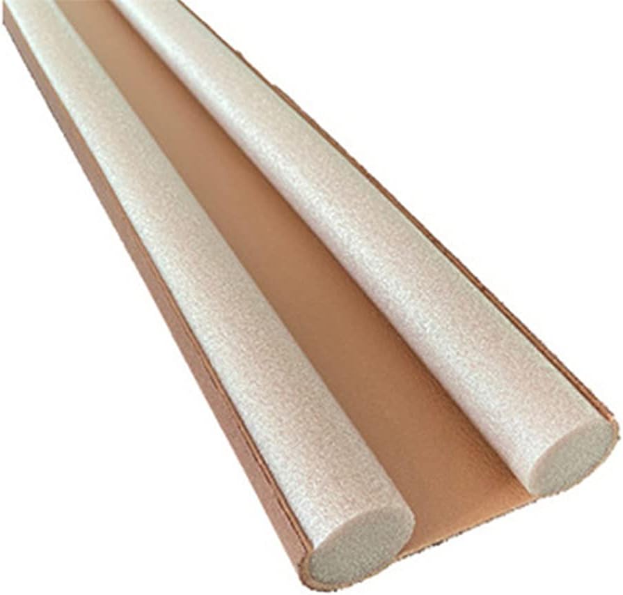 Flexible Door Bottom Sealing Strip Sound Proof Noise Reduction Dodger Stopper Energy Saving Protector Home Window Weather Strip(white-Patch five-pointed star4)