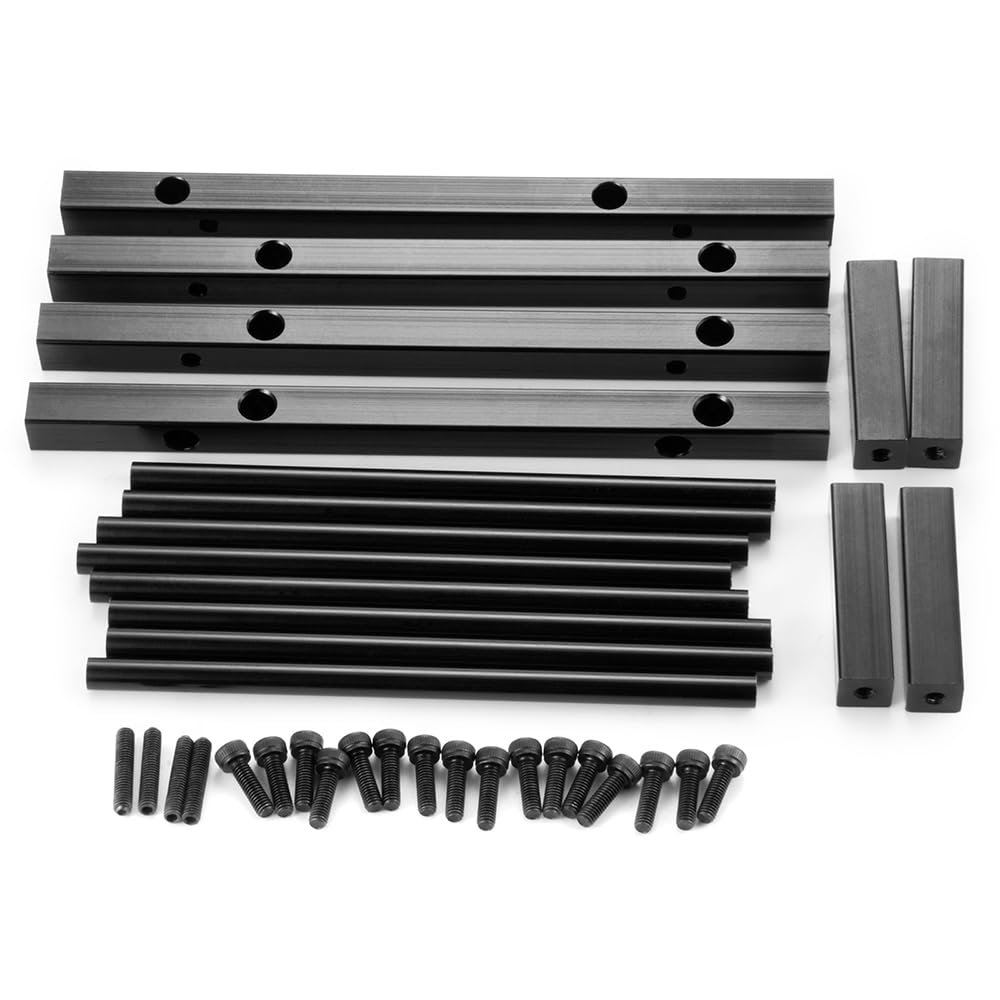 QUPA AM STORE RC Car Tire Rack Wheel Rack 1.0 Tire Shelf Holder for 1/18 Scale TRX4M 1/24 Scale SCX24 RC Crawler Car(Black)