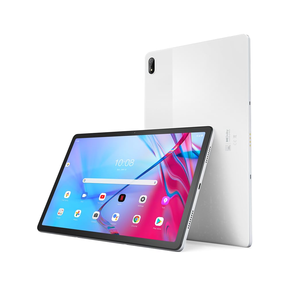 Lenovo 2021 Tab 5G (11-Pouces, Wi-FI + Cellulaire, 64 Go) Lune Blanche (Reconditionné)