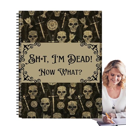 Diario de fin de vida,Planificador de diario de fin de vida útil | Mi planificador de deseos finales - Cuaderno de notas interesante, cuaderno de ejercicios completo de planificación de testamentos
