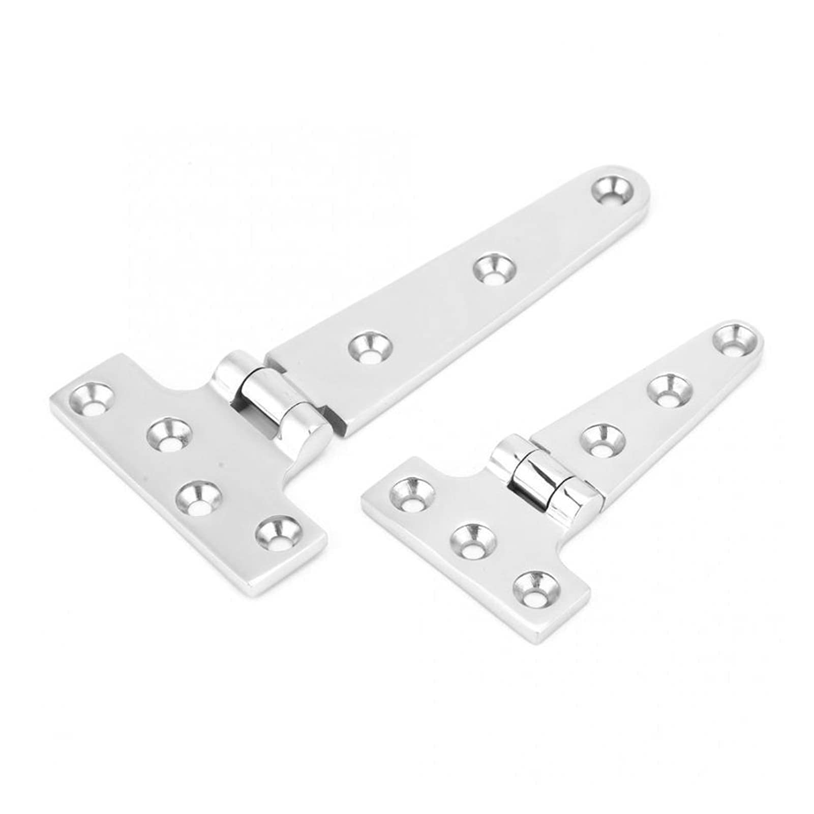 Charnière T en inox pour rénover une porte en verre d'armoire de salle de bain