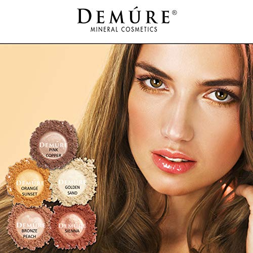 Demure Mineral Make Up (Golden Sand) Eye Shadow, Shimmer Eyeshadow, Loose Powder, Glitter Eyeshadow, Eye Makeup, Professional Makeup #TOP6