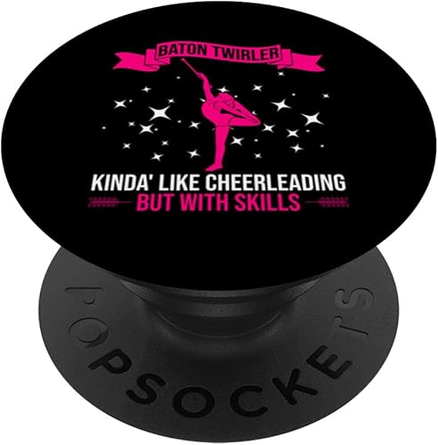 Batorn Twirler Design For Majorette Cheerleader PopSockets Standard PopGrip