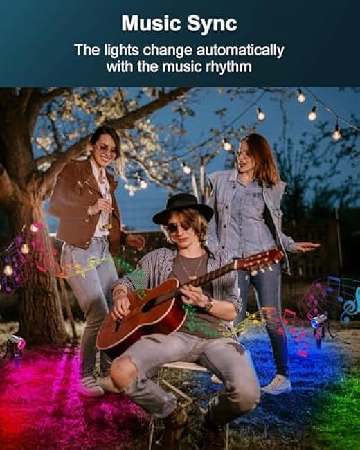 Smart Outdoor Spot Lights 6 Pack ¨C Plug-in 12V DC Powered, 54 Feet RGBW Color Changing Landscape Lighting, IP65 Waterproof, App/Voice/Control Box, for Garden Yard Decor