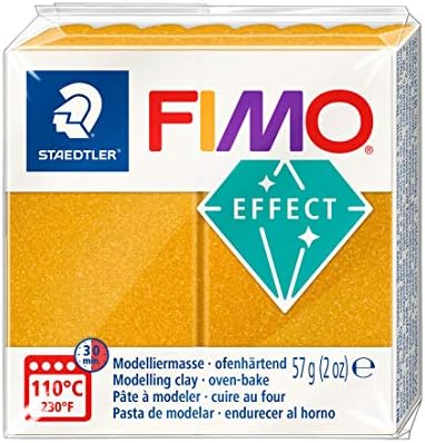 Staedtler Fimo Effect 8020-28 Oven Hardening Modelling Clay 56g - Ruby Red Metall
