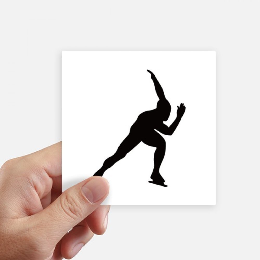 Sticker patinage de rouleau silhouette pour personnaliser valise et ordinateur portable