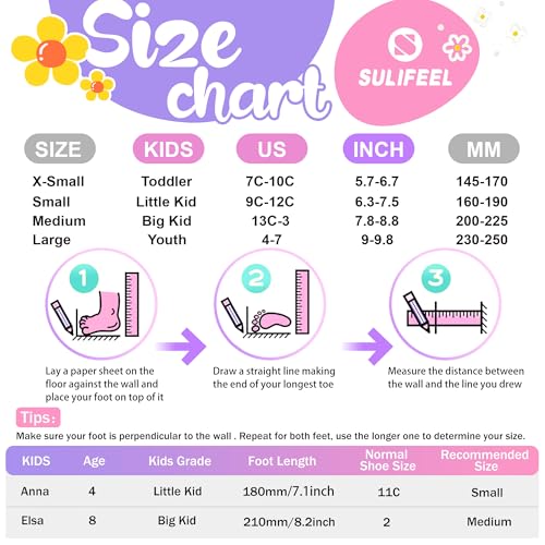 SULIFEEL Rainbow Unicorn 4 Size Adjustable Roller Skates for Girls Boys for Kids Ages 3-5 5-8 6-12 Children Skates Indoor Outdoor — view 5