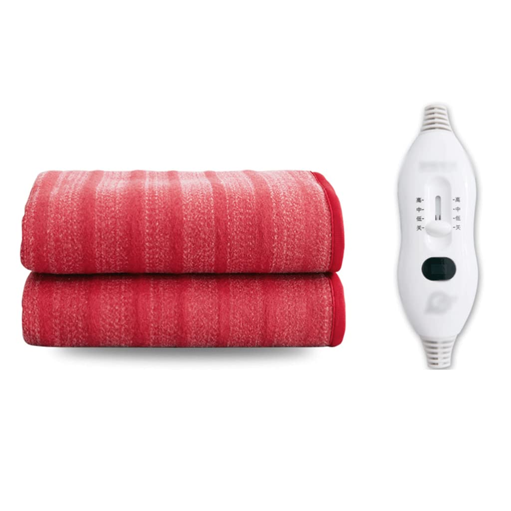Wopee Electric Heated Blanket Basic Flannel Premium Comfort Electric Blanket for Bed Heating Pad Safe with 3 Heat Settings