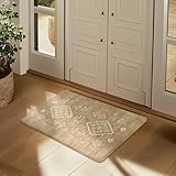 MatEssenz Anti Fatigue Mat, Kitchen Mats for Floor, Non Slip Waterproof Kitchen Rug, Cushioned Standing Mat for Kitchen, Office, Sink, Laundry (17.3"x28"x0.5",Amber)