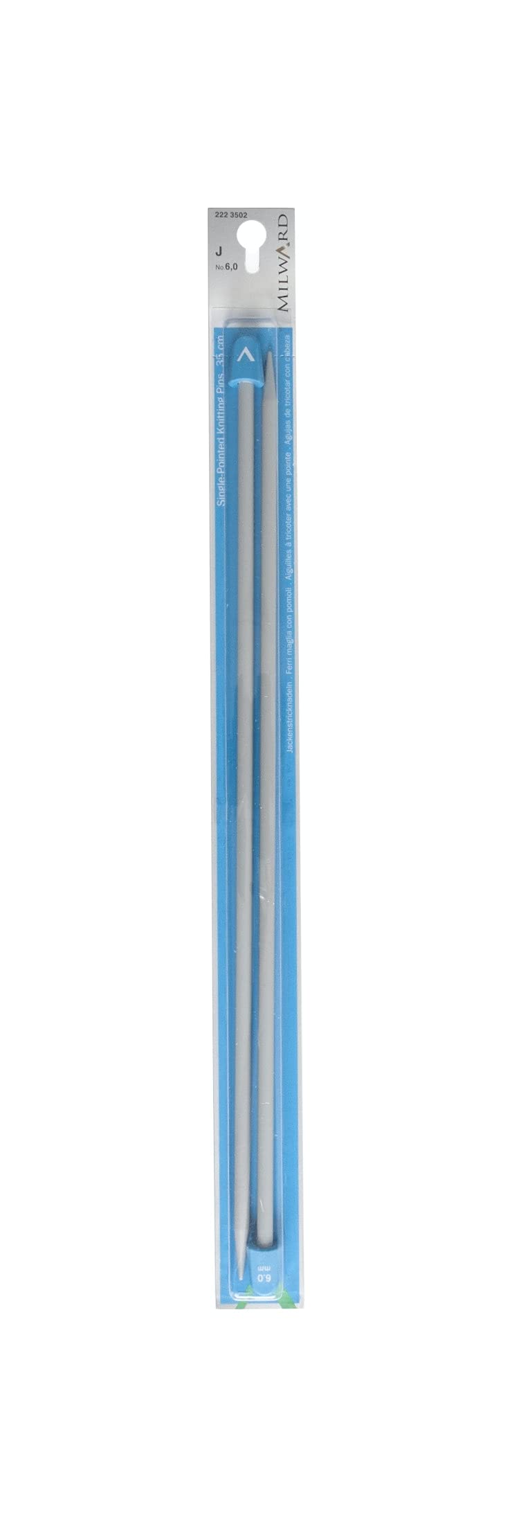 Single Point Knitting Needles, 35cm, 6.0mm