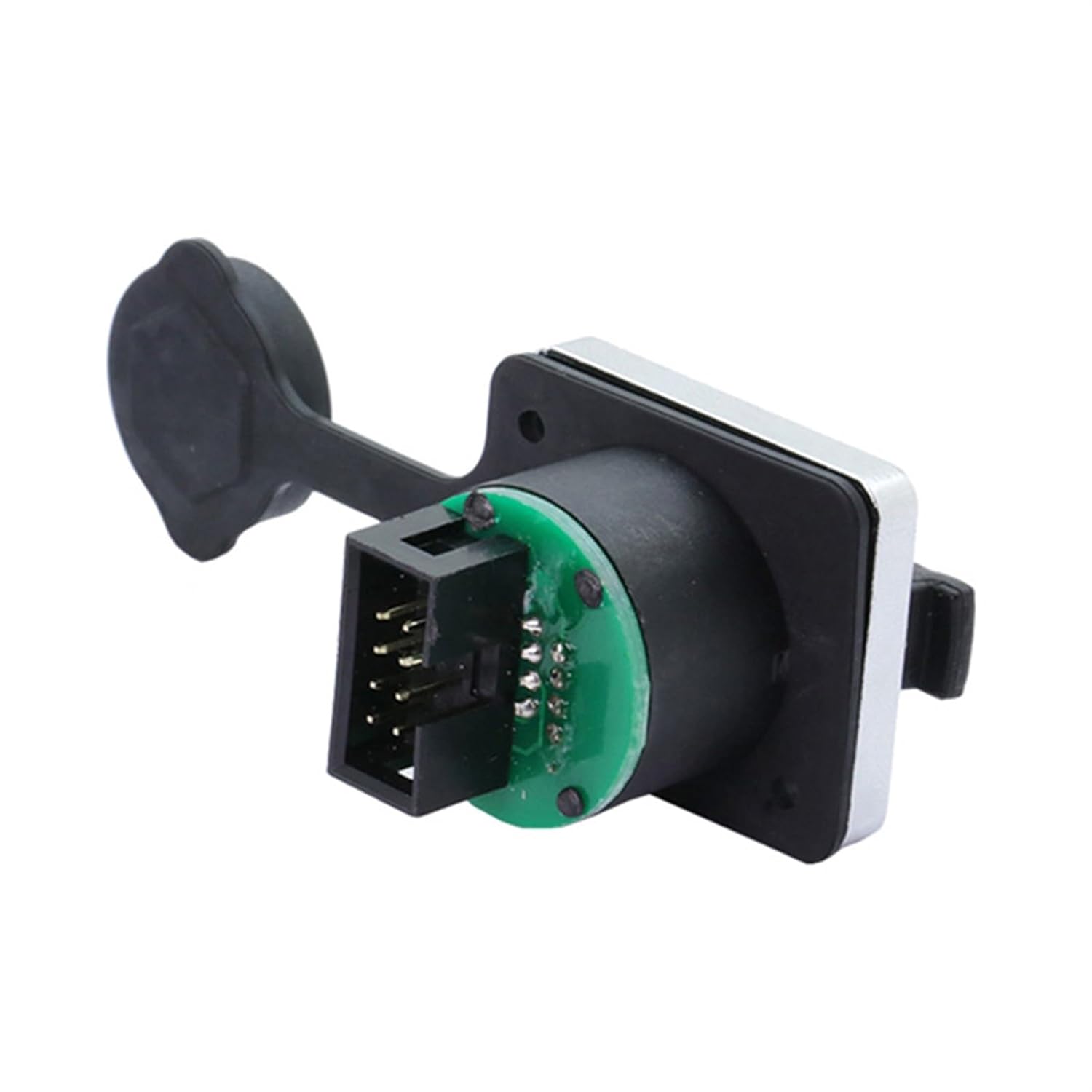 10Pcs/lot Straight PCB Board RJ45 Female Jack Panel Mount 8P8C RJ45 Ethernet Plug Socket Chassis Connector(A1018)