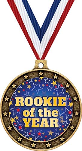 Crown Awards Rookie of The Year Gold Medals - 2 1/2" Universe Star Rookie of The Year Medal Award