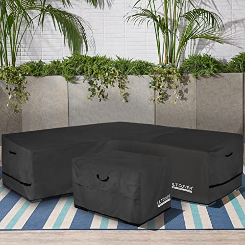 image for ULTCOVER Patio V-Shaped Sofa Cover Waterproof for 7-Seater Outdoor Sec