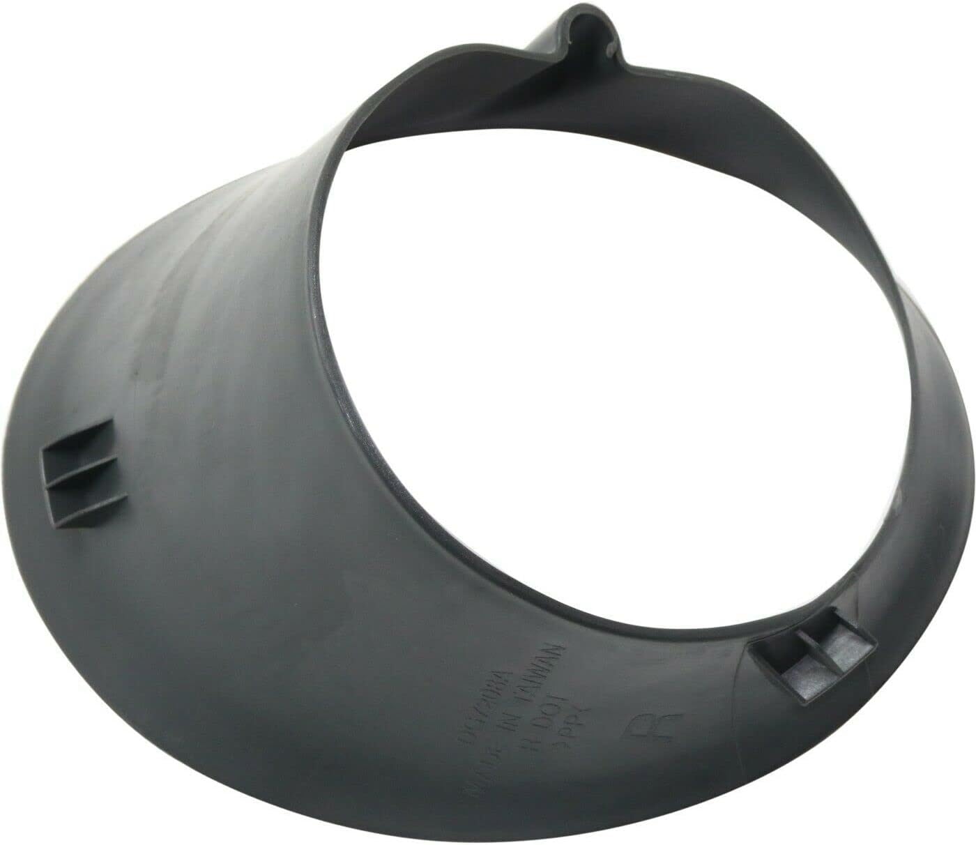 DAT AUTO PARTS Front Fog Light Bezel Cover Trim Insert Fits 2002-2008 Dodge Ram 1500 Pickup, 2003-2009 Ram 2500 3500, 2006-2009 Ram Mega Cab, Right Passenger Side, Black Plastic, CH2599101 55077238AB