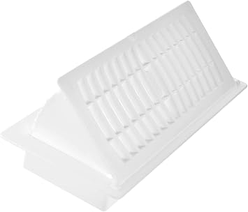 Hartford Ventilation Pop Up Floor Vent Register - 4 x 12Duct Opening - Air Vent Deflector for Home Heat/AC - Extender for Under Furniture, Couch, Cabinetry - Floor or Ceiling Use 1, White