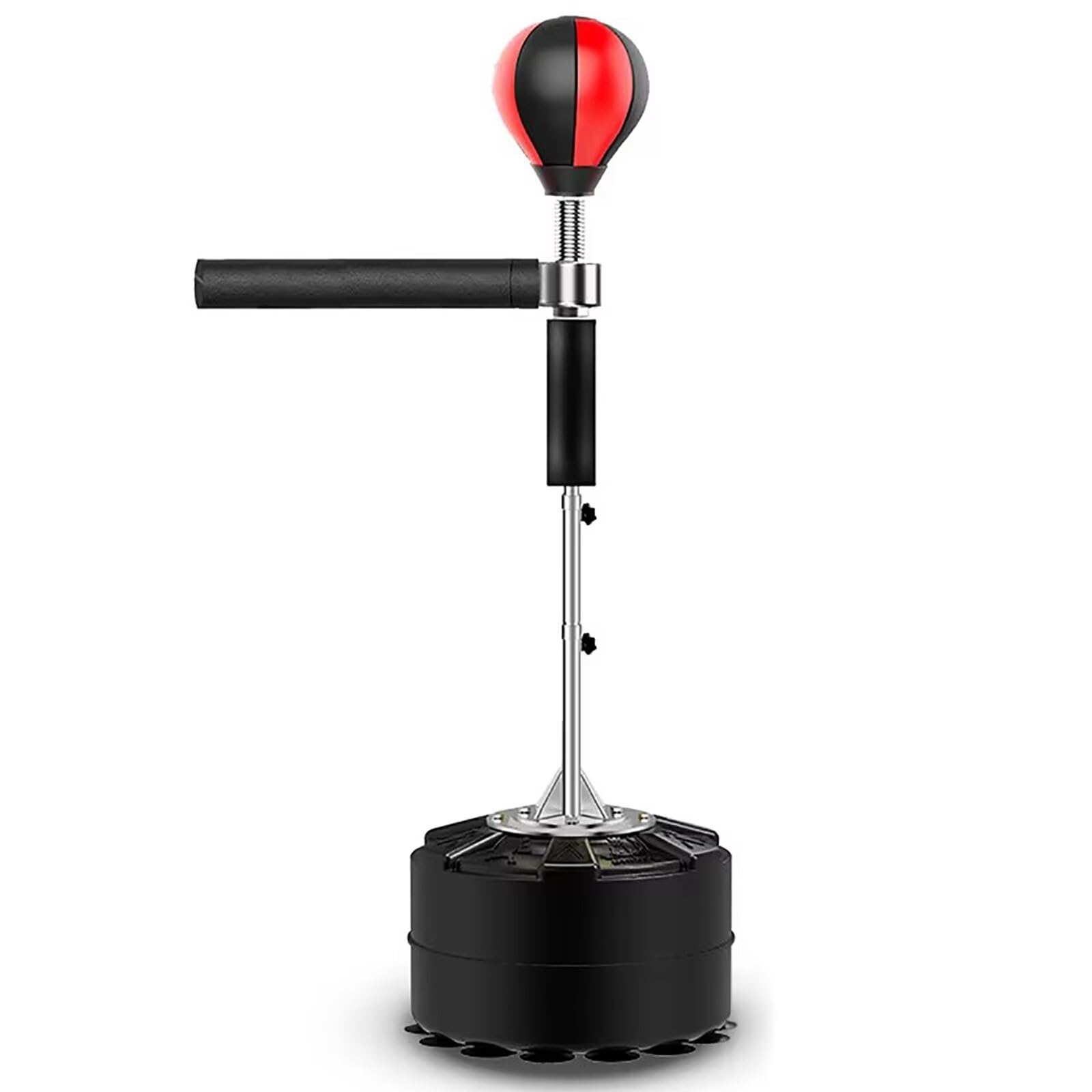 Lsqxss Black 2 In 1 Freestanding Boxing For Adult Punching Bag Reflex Spinning Bar Height Adjustable Boxing Bag Speed Ball For Reaction Target Training