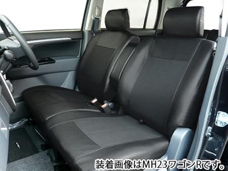 Amazon 日産 ノート E12系 専用シートカバー Leather Punching ブラック 1台分セット シートカバー 車 バイク