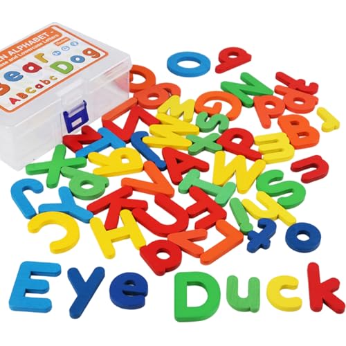 Letras de madera abecedario infantil con caja organizadora 2