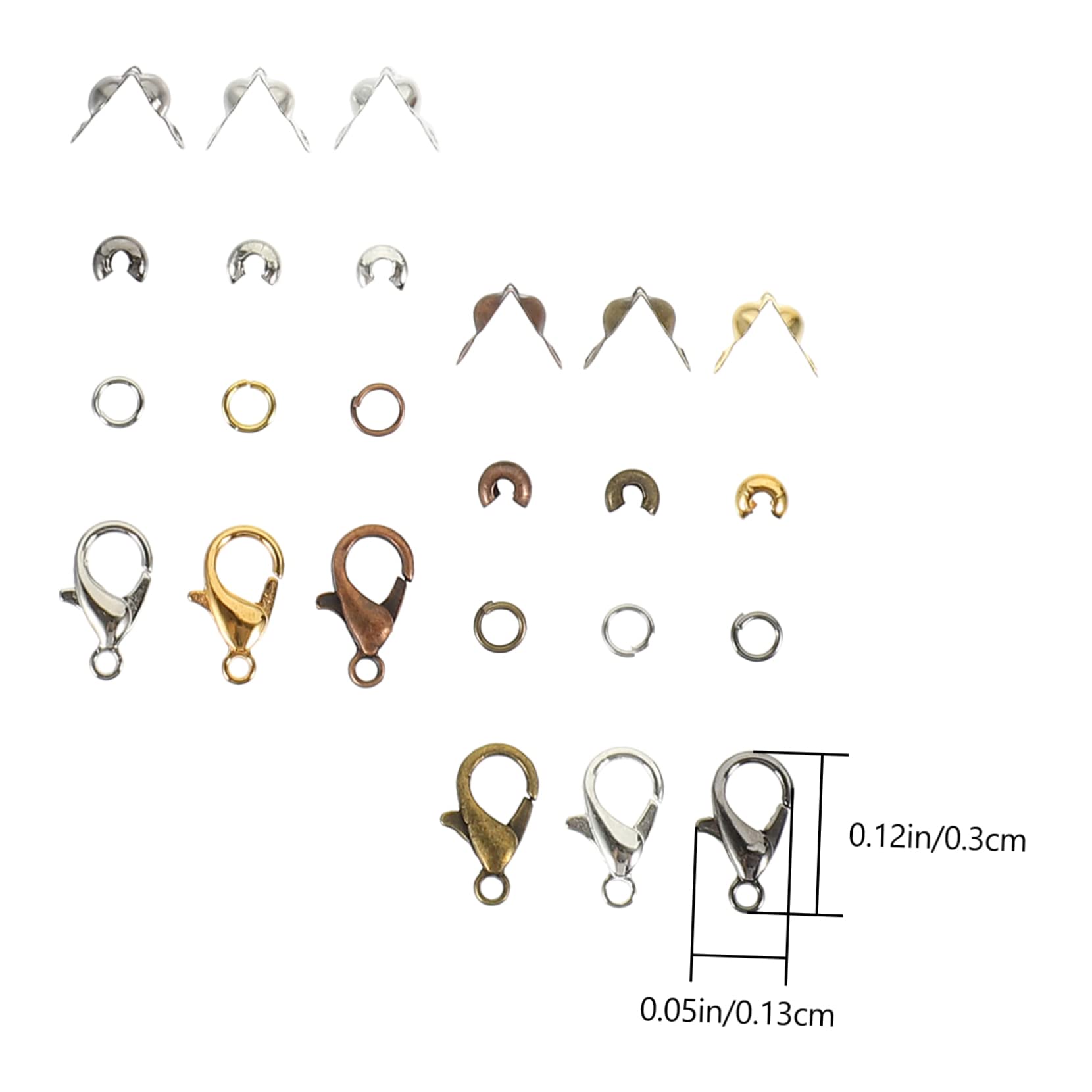 STOBOK 1564stücke Teiliges Diy Schmuckset Mit Lobster Claps Und Offenen Biegeringen Für Halsketten Armbänder Und Ohrringe Farben Zubehör Für Schmuckherstellung Und Basteln
