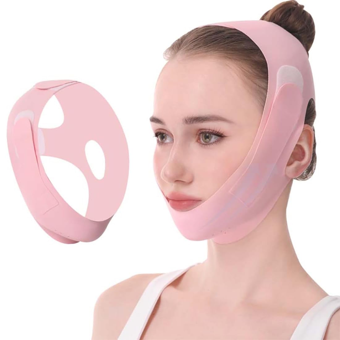 V-Linien Gesichtsmaske – Wiederverwendbare Lifting-Maske Für Definierte Konturen, Grau