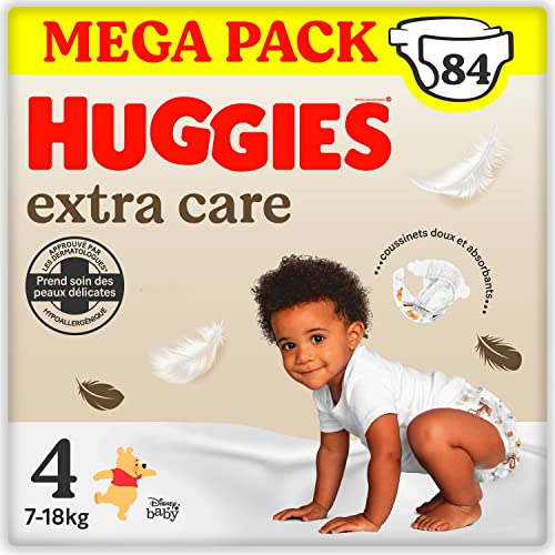 Extra Care, Couches bébé, Unisexe, Taille 4 (7-18