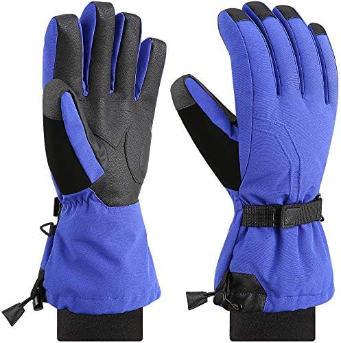 Andake Ski Mittens Gloves Women 90% Down Mittens Cold Weather Waterproof Winter Snow Gloves For Skiing Snowboarding