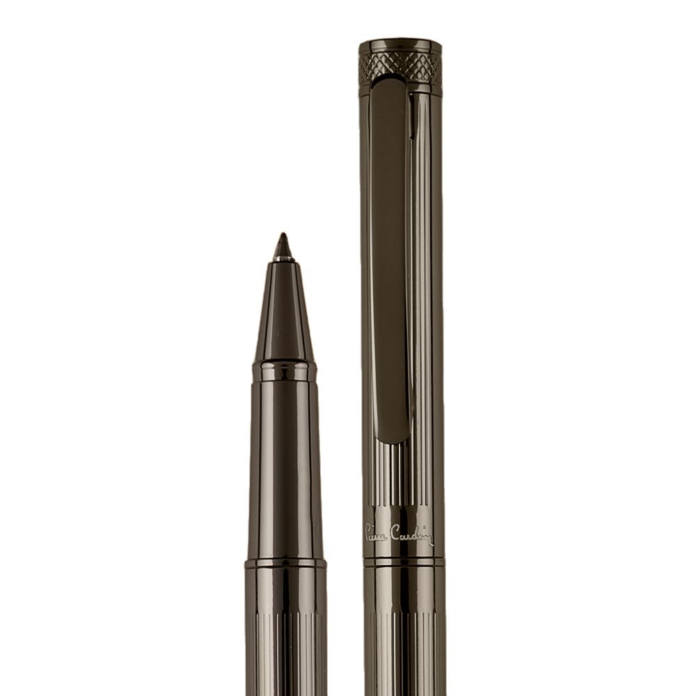 Pierre Cardin® RENEE Set aus Kugelschreiber und Rollerball Pen mit Gravur | Premium Stift Etui | edel | personalisiertes Geschenk | Namen | graviert | Jahrestag | Geburtstag (Gunmetal)