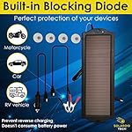 Solaroid Tech Solar Trickle Charger & Maintainer Kit Weatherproof 12V 2.5W Solar Panel Battery Charger with Battery…